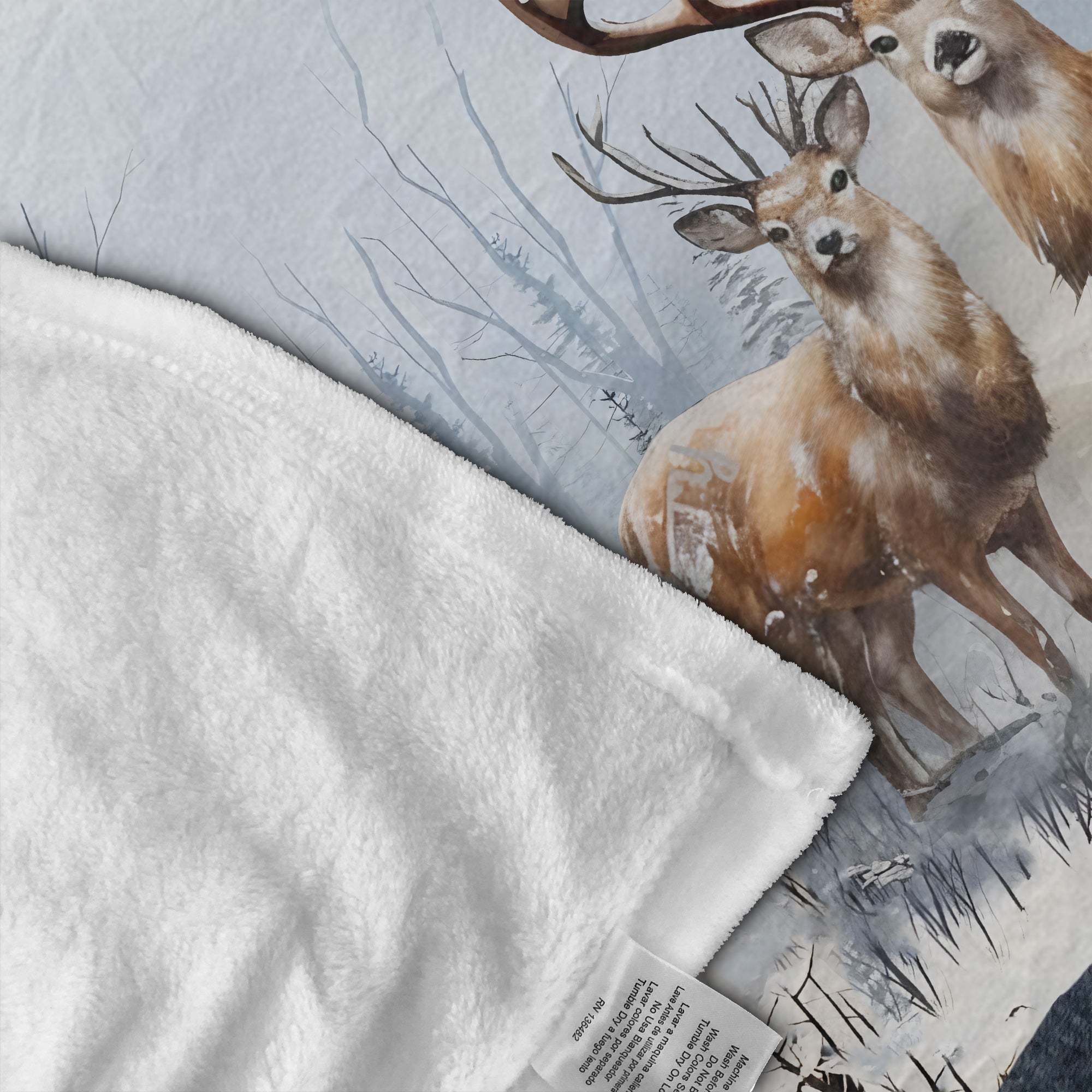 Personalized To My Husband Hunting Deer Fleece Blanket – Custom Name Gift for Husband, Anniversary