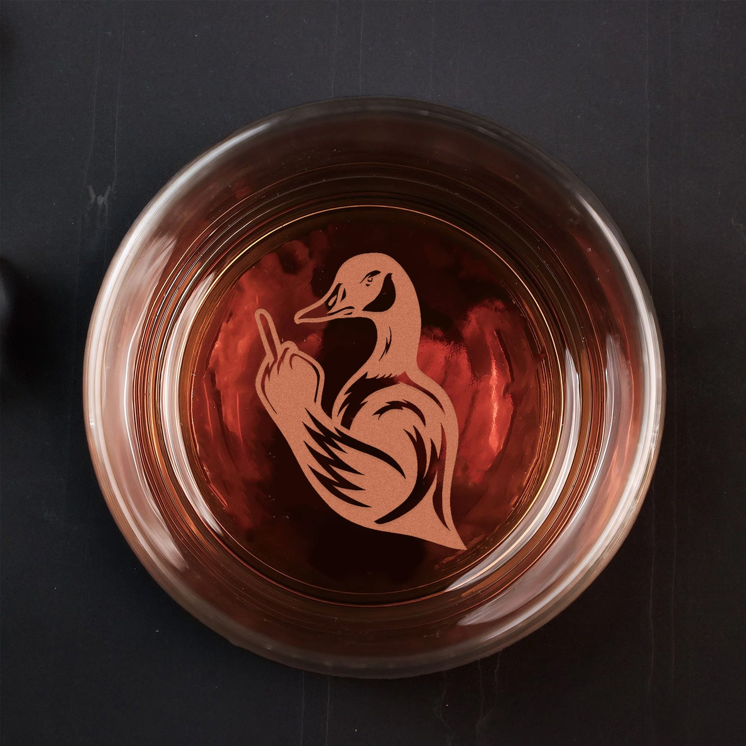 Goose Hunting Engraved Whiskey Glass – Funny Whiskey Glass 2025 Limited Edition for Hunters & Drinking Lovers