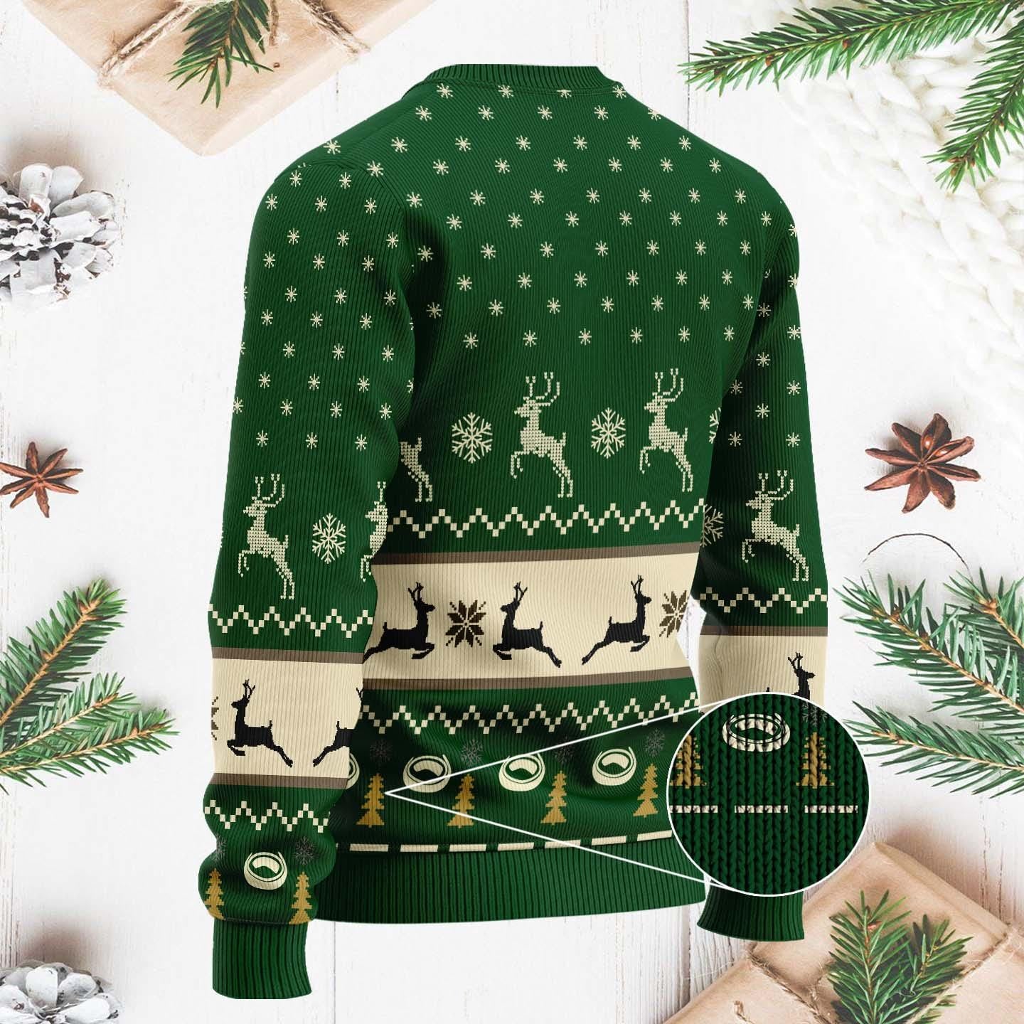 Funny Taters Po-ta-toes Christmas Sweater - Boil 'Em, Mash 'Em, Stick 'Em in a Stew Ugly Xmas Sweater for Fans