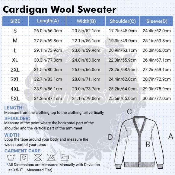 In This House We Customizable Horror Christmas Wool Ugly Sweater - Funny Ugly Wool Holiday Sweater with Creepy Characters