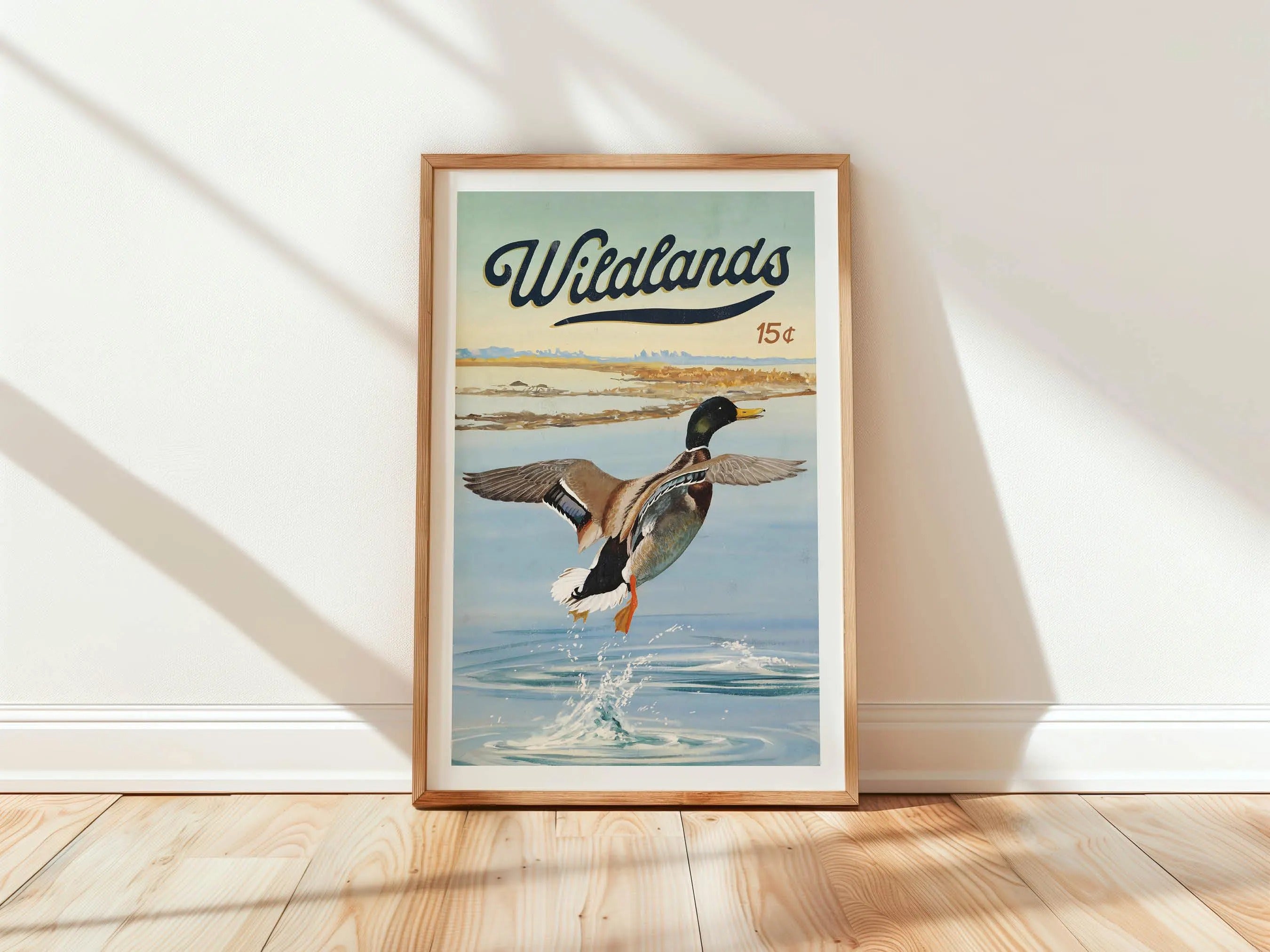 Mallard Duck Wildlands Canvas Print - Waterfowl Hunting Poster Ideal Gift for Men, Hunters & Outdoorsmen