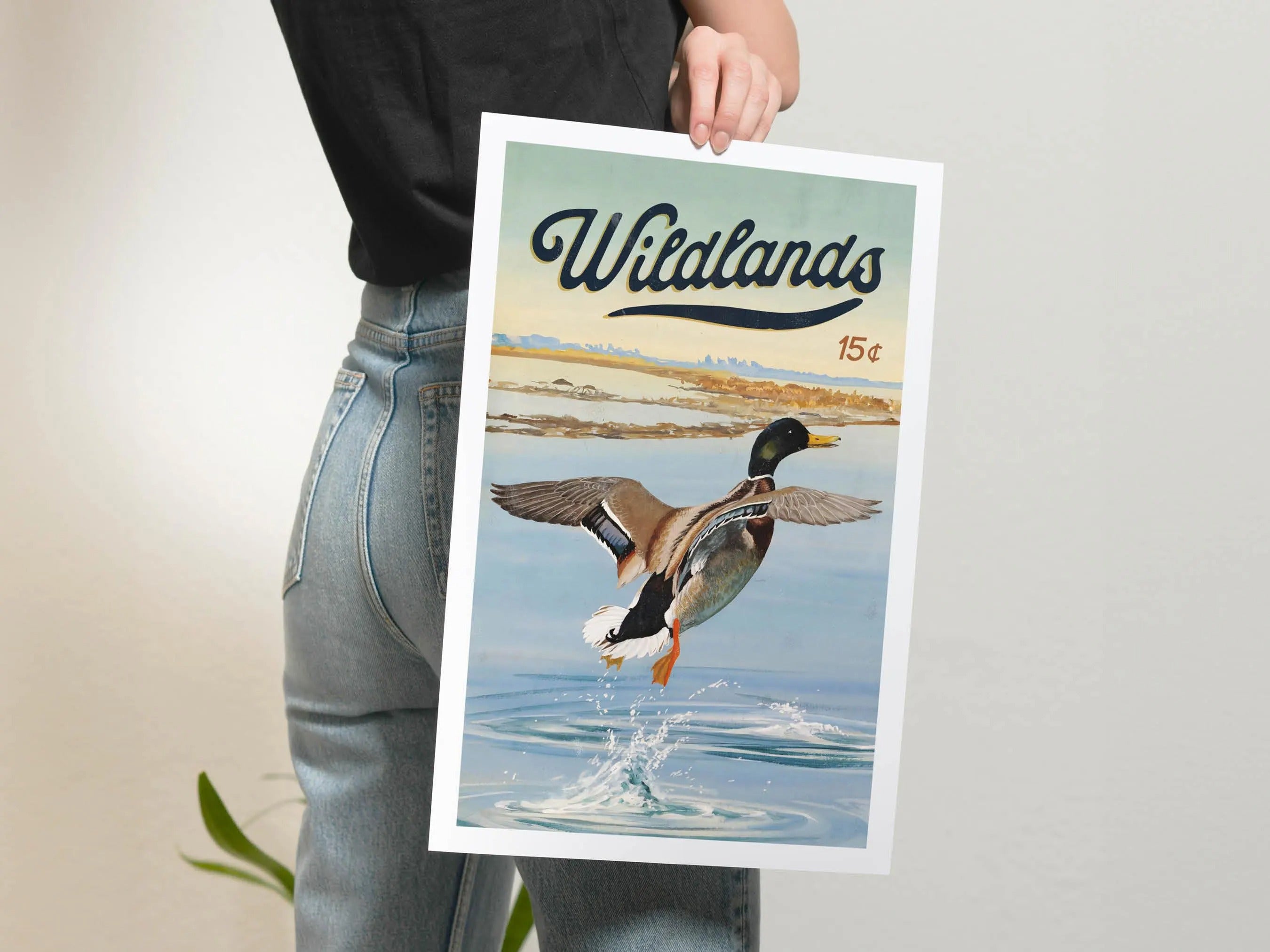 Mallard Duck Wildlands Canvas Print - Waterfowl Hunting Poster Ideal Gift for Men, Hunters & Outdoorsmen