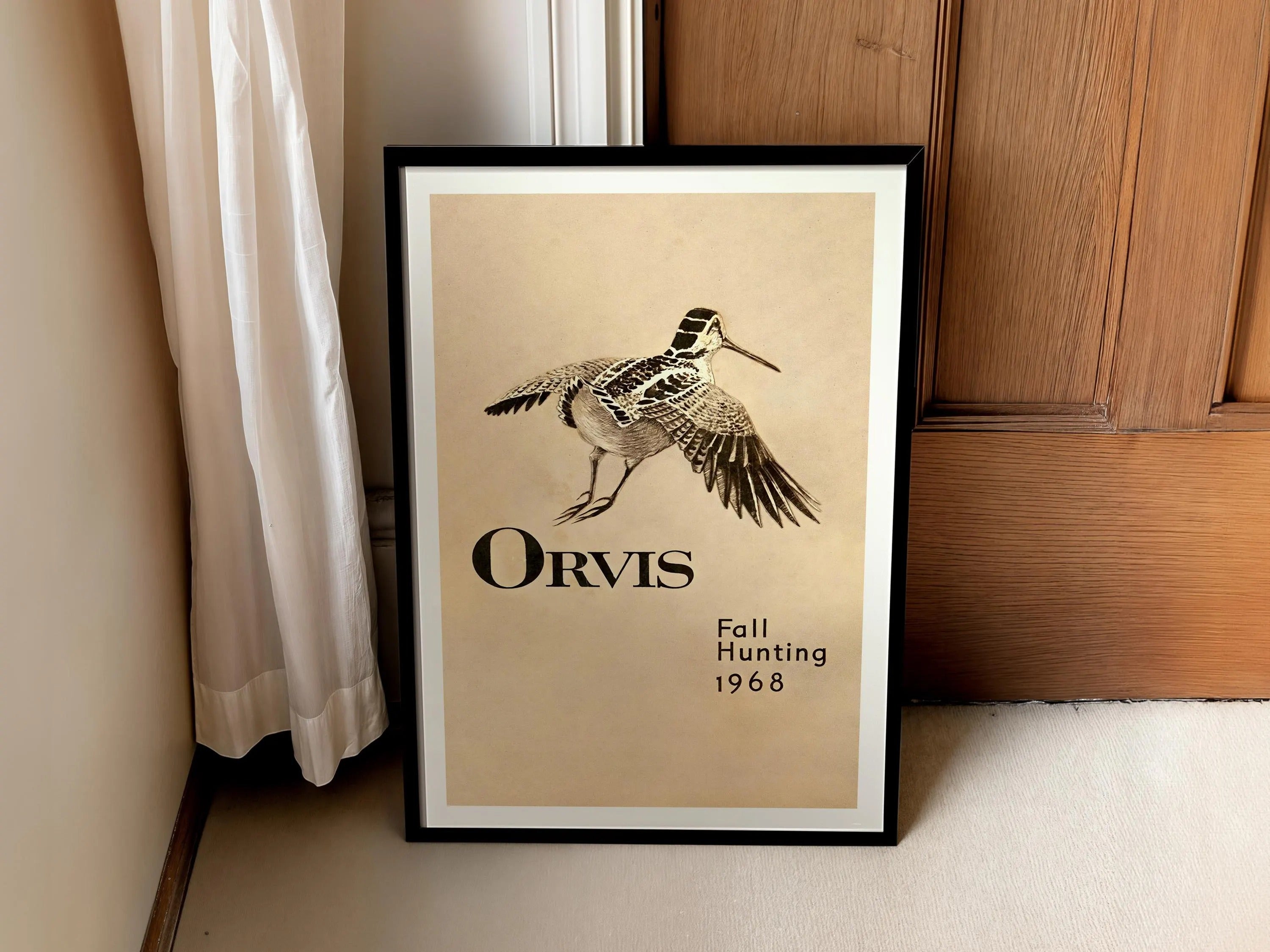 Vintage Orvis Canvas Poster - Fall Hunting 1968 Ideal Gift for Hunters & Nature Lovers