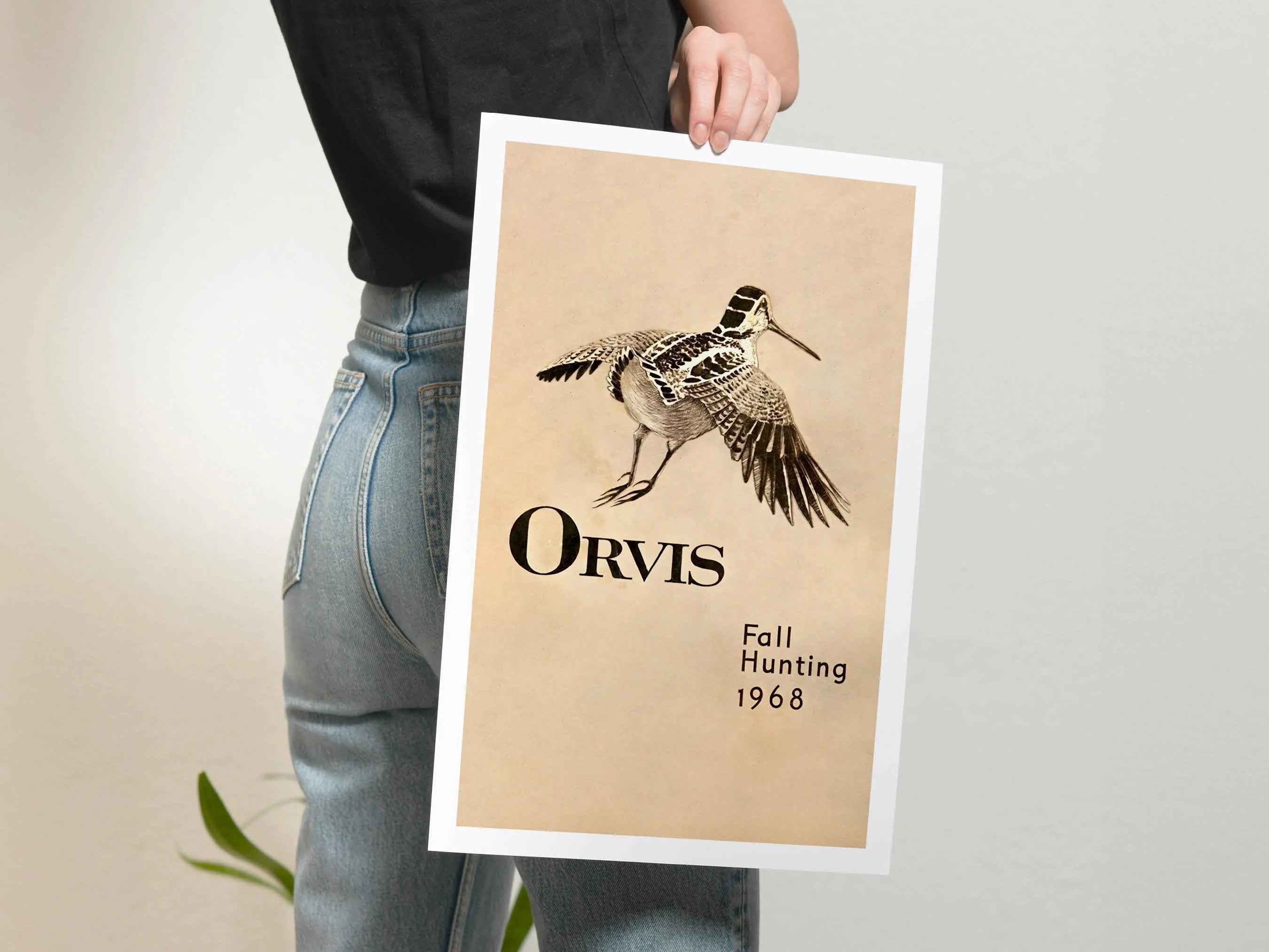 Vintage Orvis Canvas Poster - Fall Hunting 1968 Ideal Gift for Hunters & Nature Lovers