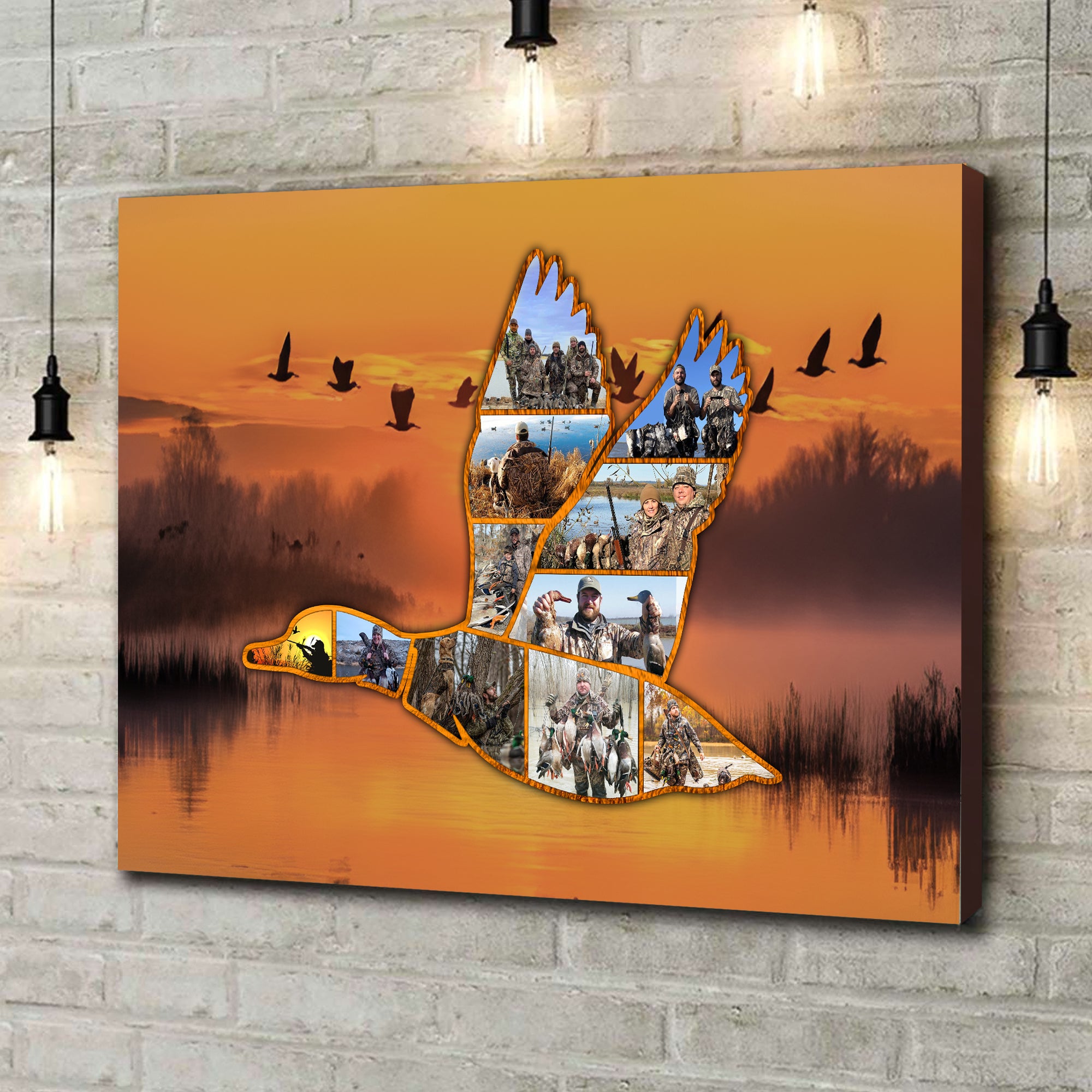 Personalized Duck Hunting Canvas – Custom Photo Wall Art Gift for Hunters