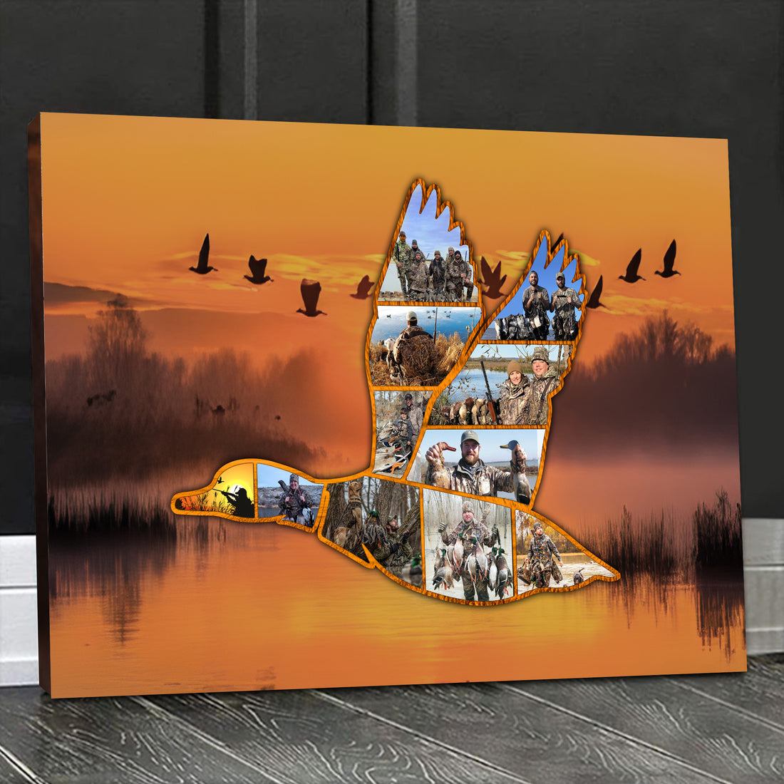 Personalized Duck Hunting Canvas – Custom Photo Wall Art Gift for Hunters