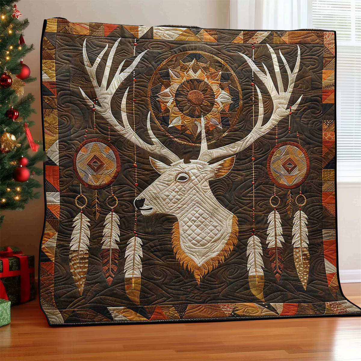 Stag Dreamcatcher Quilt Blanket