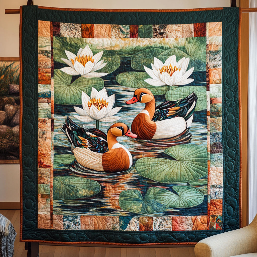 Mallard Duck Woodland Comfort Quilt Blanket