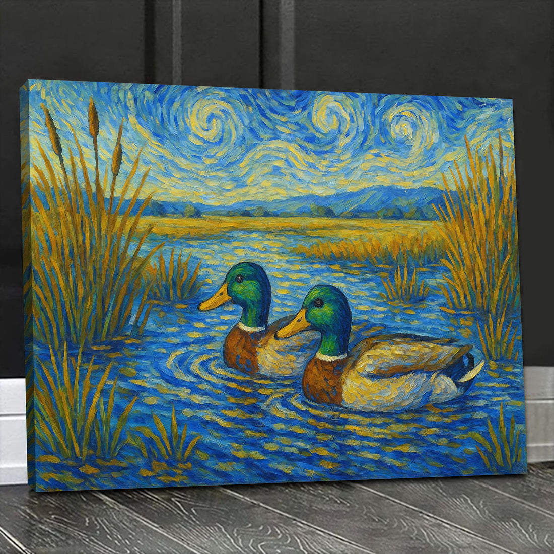 Mallard Duck Hunting Canvas – Rustic Wildlife Wall Art for Hunters