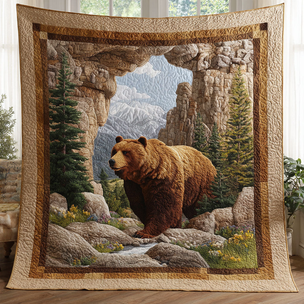 Bear Mountain Woodland Comfort Quilt Blanket