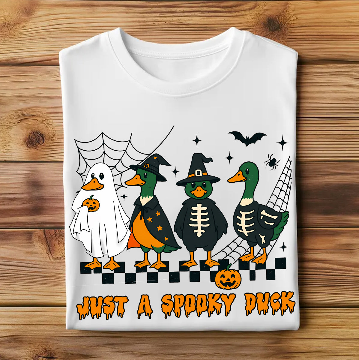 Just A Spooky Duck T-Shirt - Funny Halloween Duck Design | Perfect for Halloween Lovers & Duck Enthusiasts