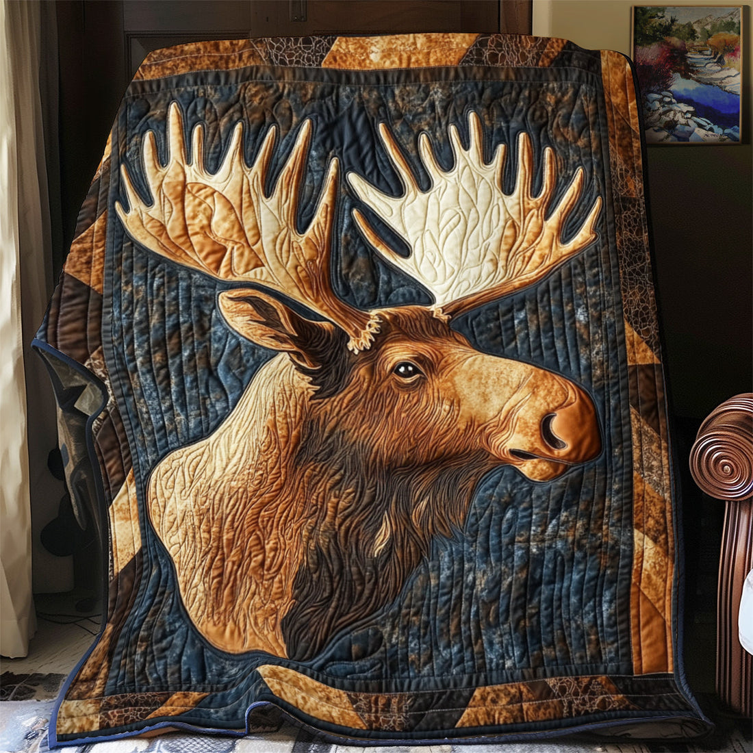 Majestic Moose Quiet Moments Quilt Blanket