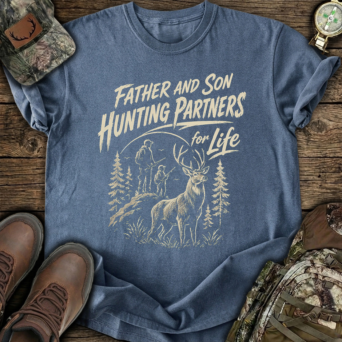 Father Son Hunting Partners T-Shirt