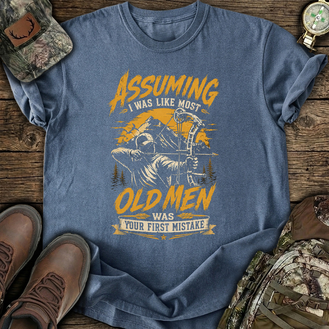 Old Men Hunting Mistake T-Shirt