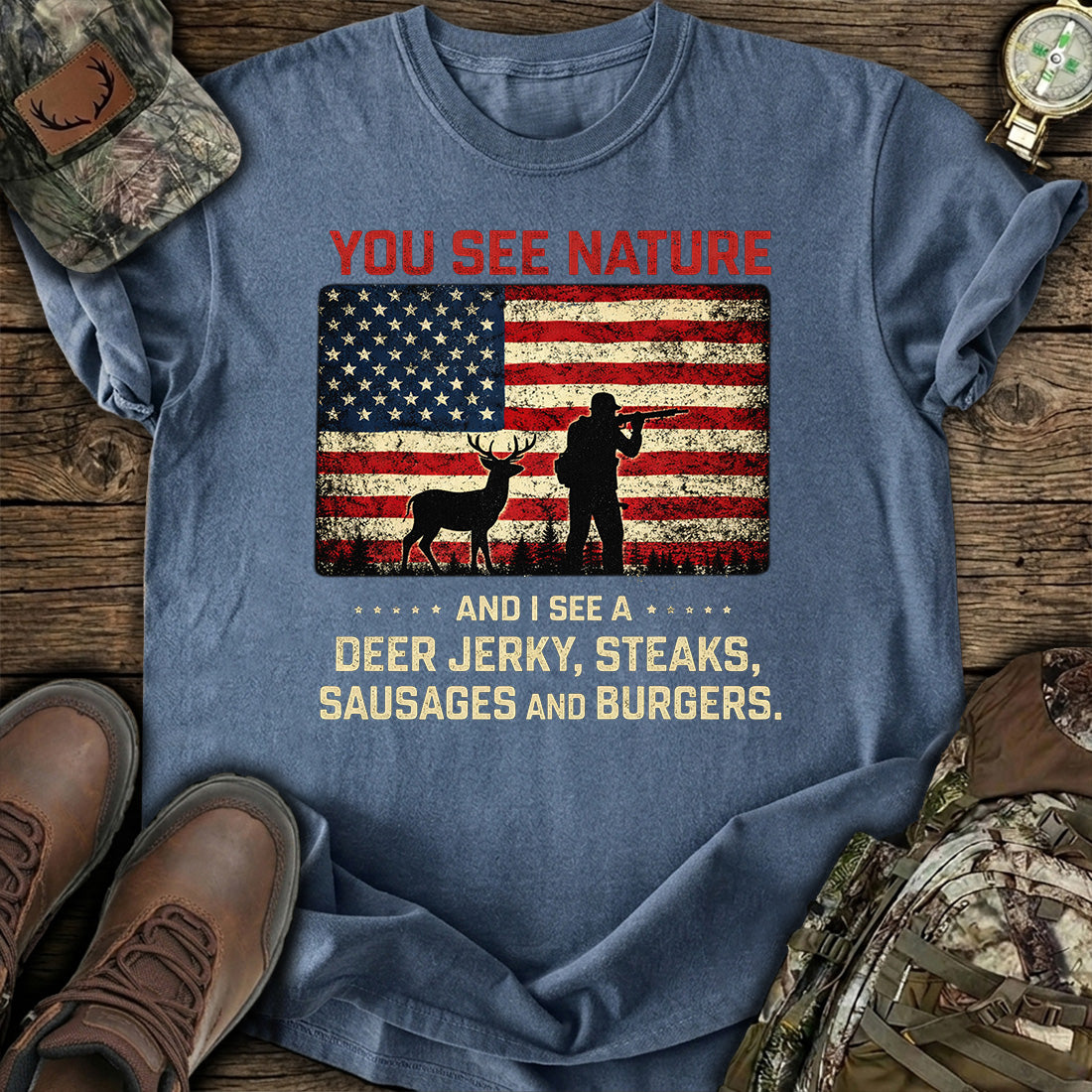 You See Nature I See Deer T-Shirt