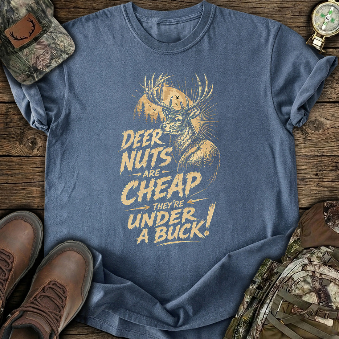 Deer Nuts Cheap Funny T-Shirt