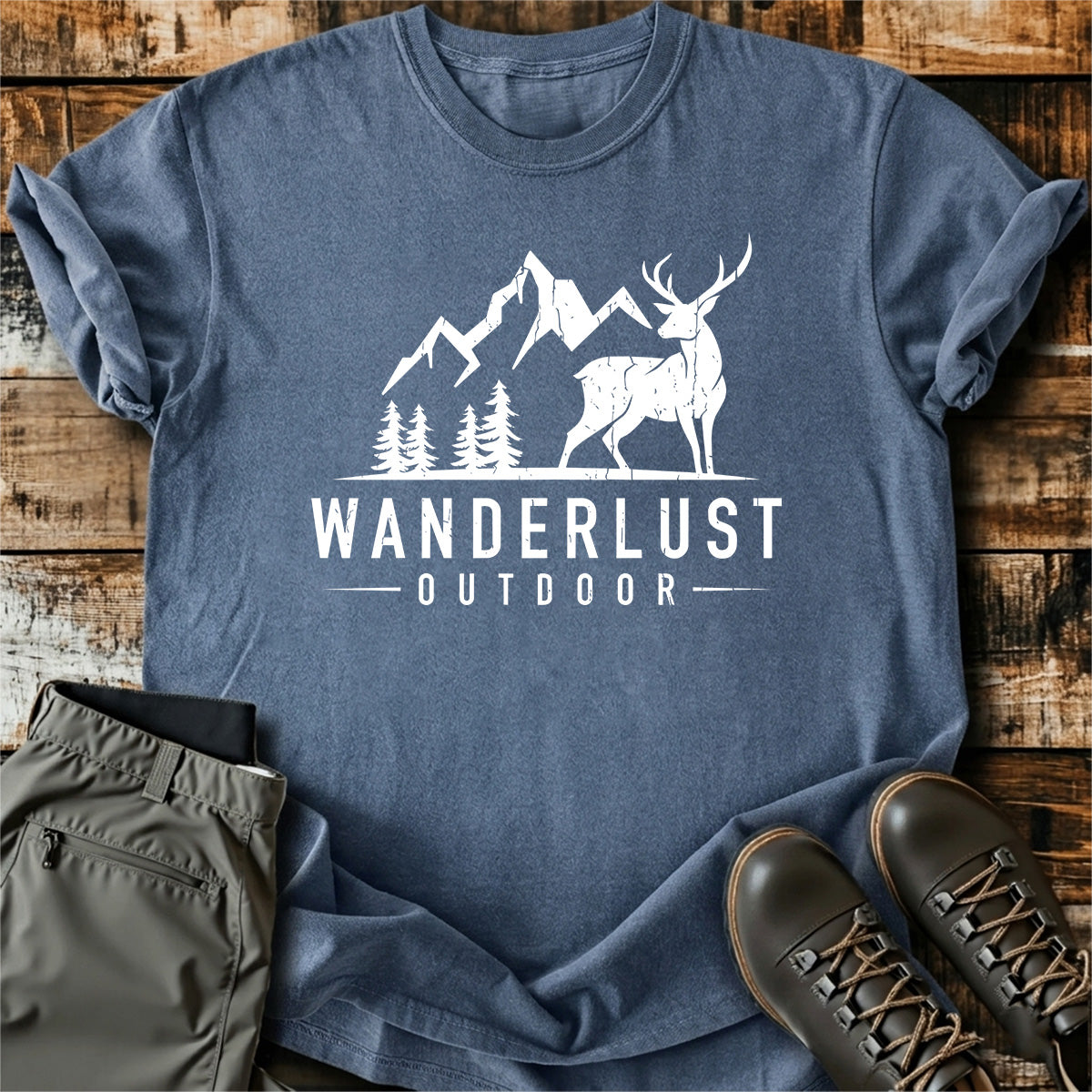 Wanderlust Outdoor Deer T-Shirt