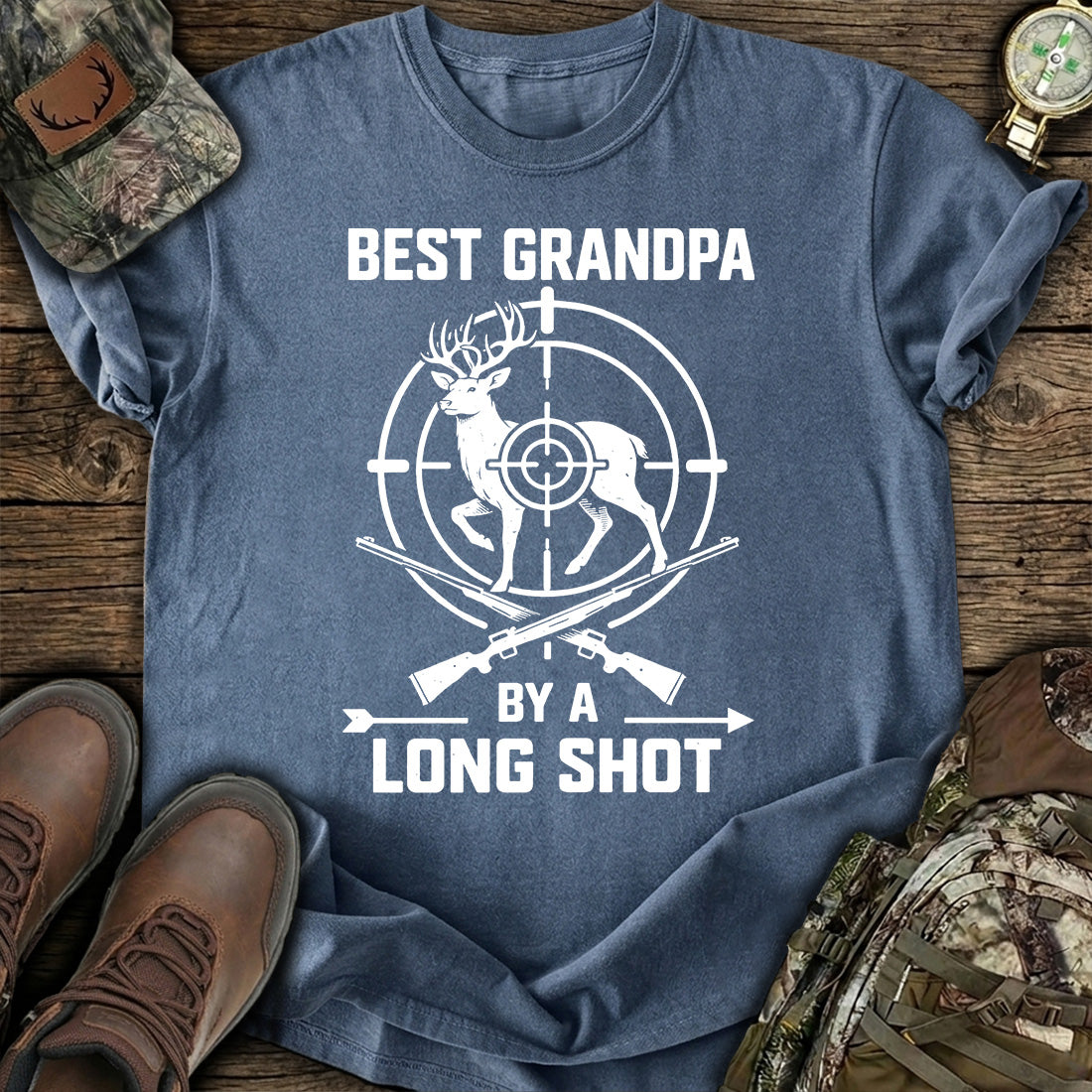 Best Grandpa Hunting Deer T-Shirt