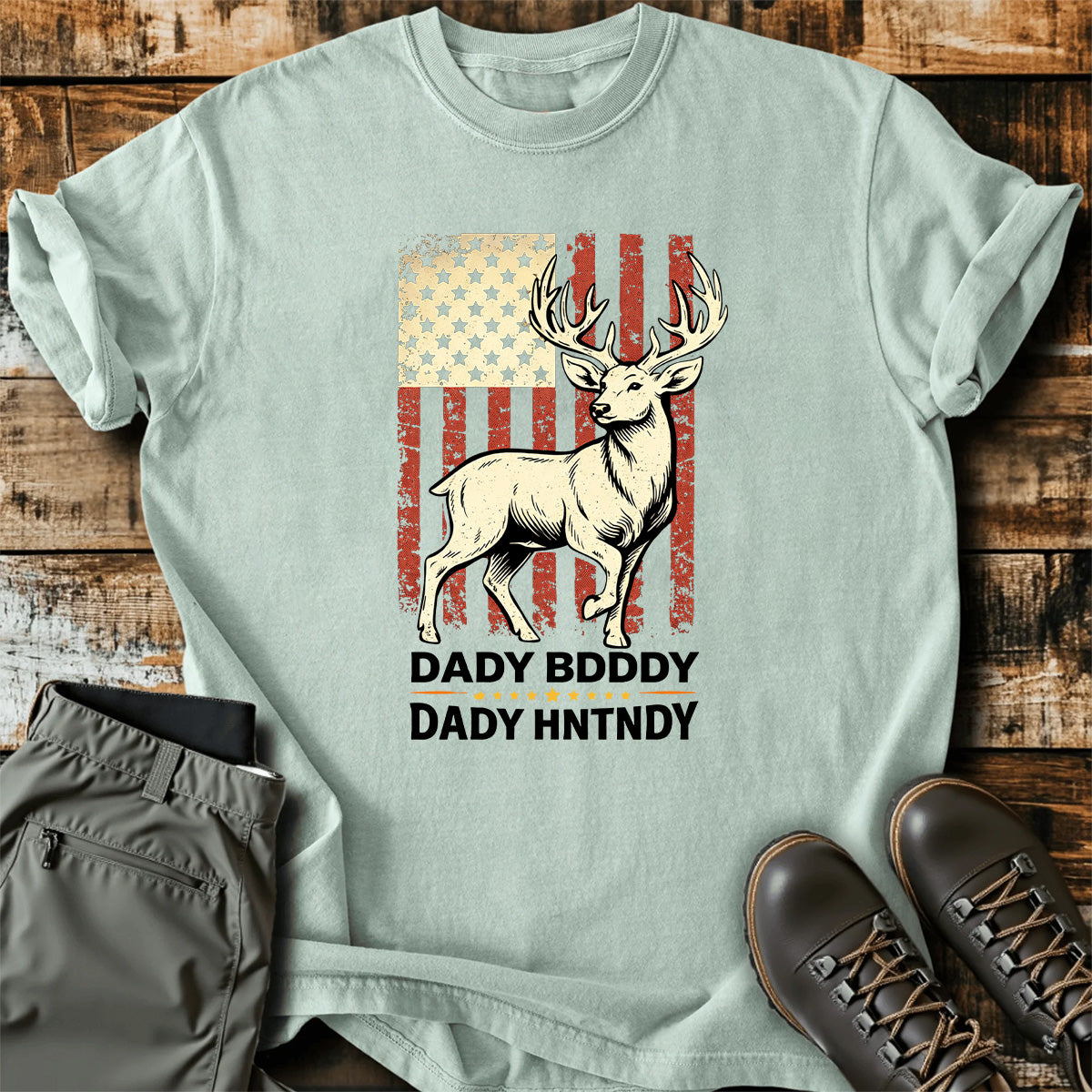 American Deer Hunting Dad T-Shirt