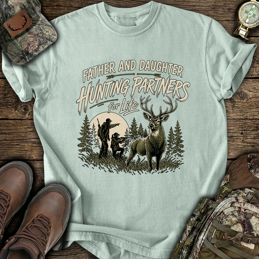 Father Daughter Hunting T-Shirt