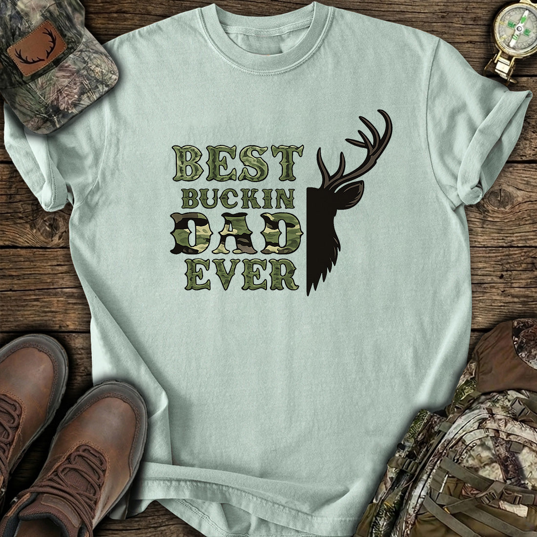 Best Buckin Dad Ever Hunting T-Shirt
