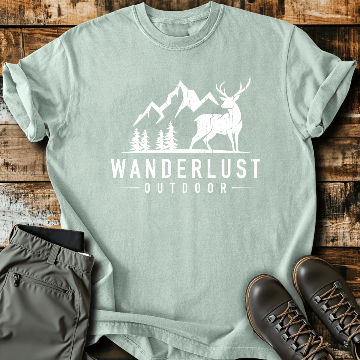Wanderlust Outdoor Deer T-Shirt