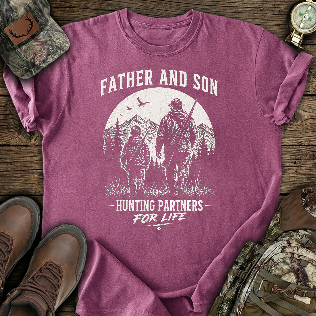 Father Son Hunting Partners T-Shirt