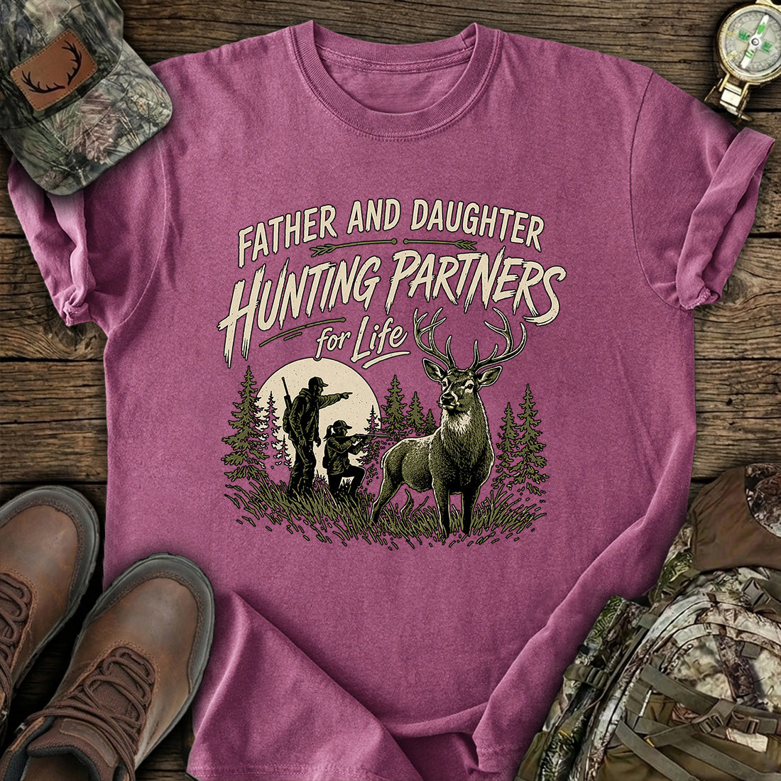 Father Daughter Hunting T-Shirt