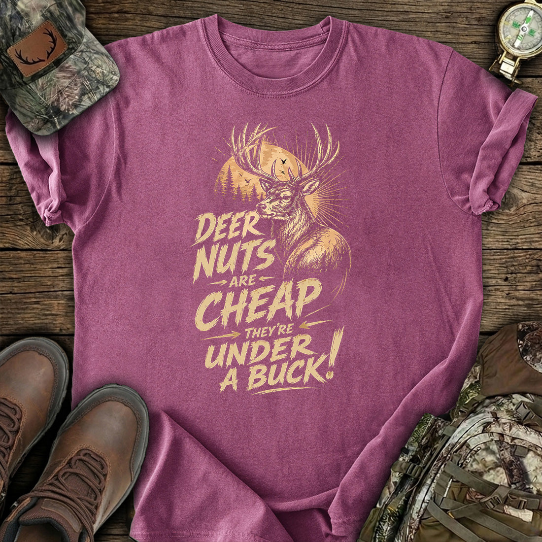 Deer Nuts Cheap Funny T-Shirt