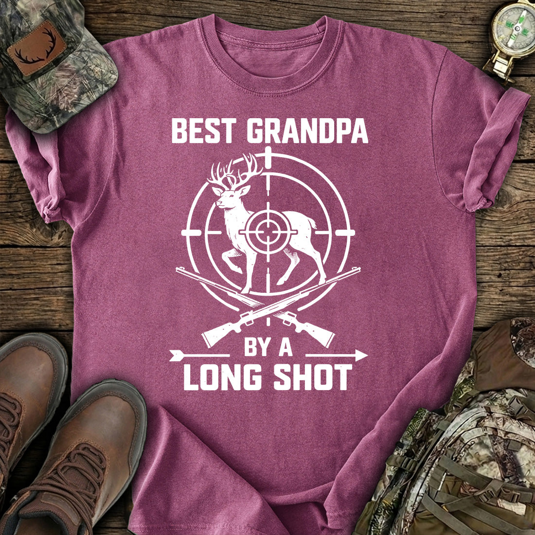 Best Grandpa Hunting Deer T-Shirt