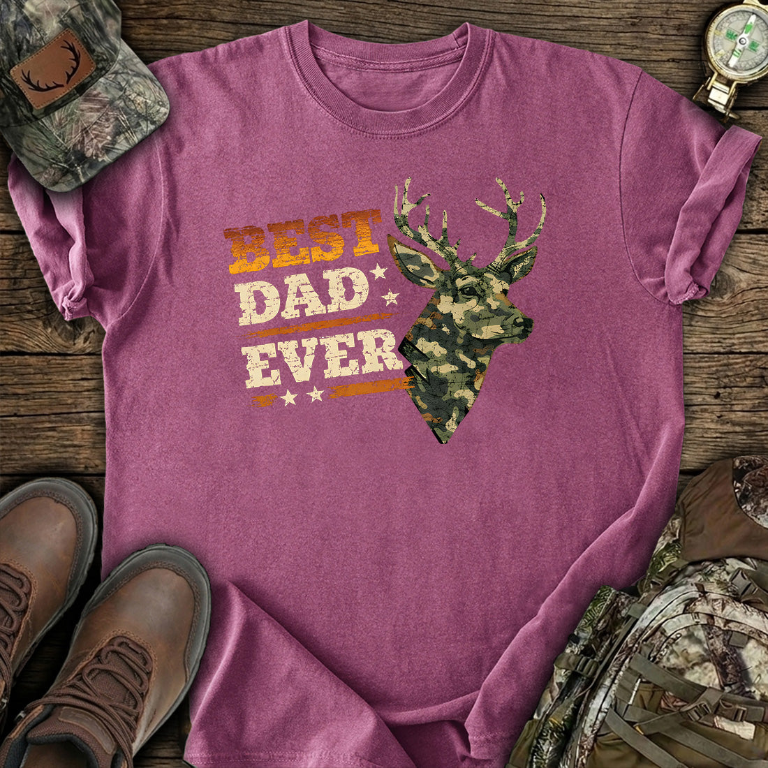 Best Dad Ever Deer T-Shirt
