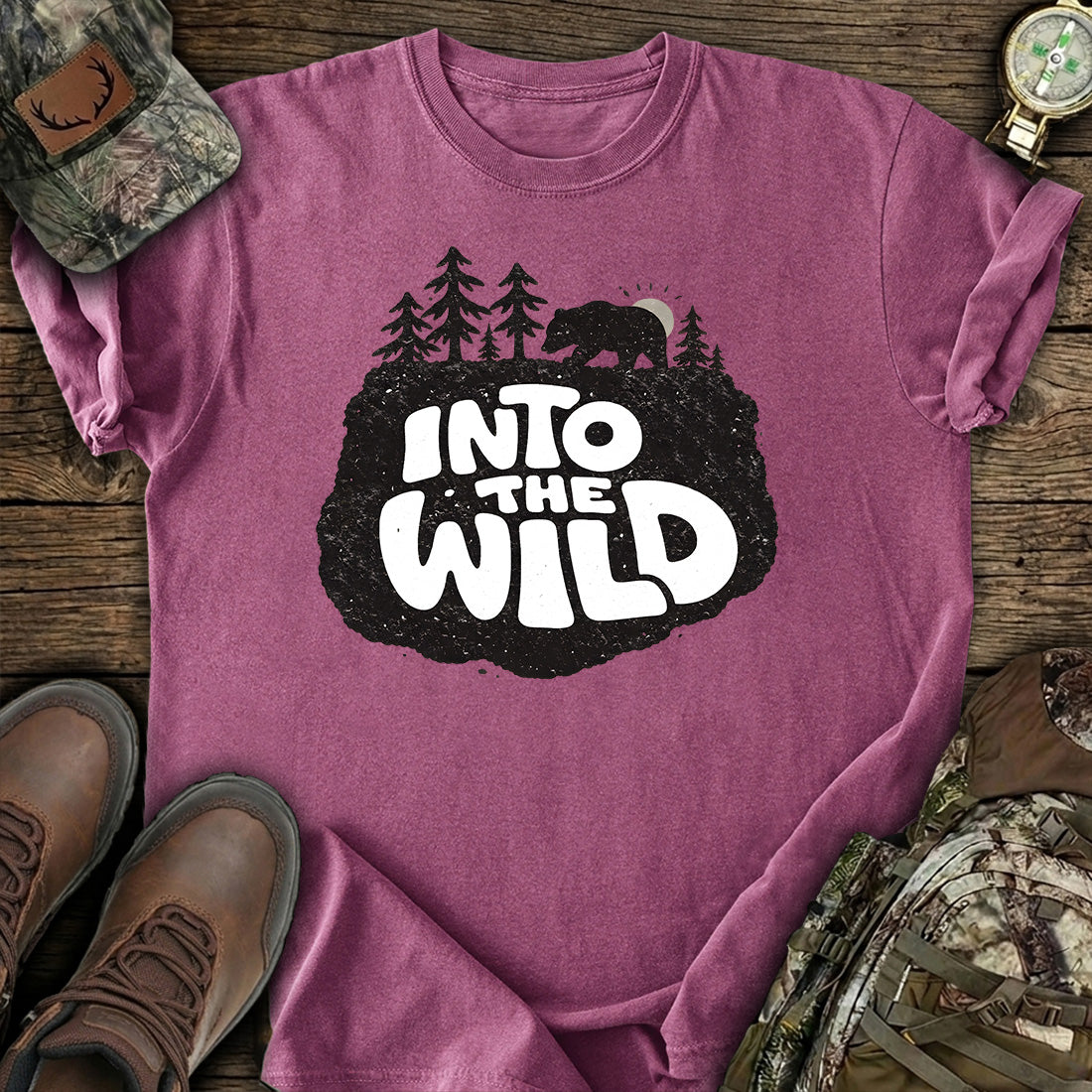 Into The Wild Bear Forest T-Shirt