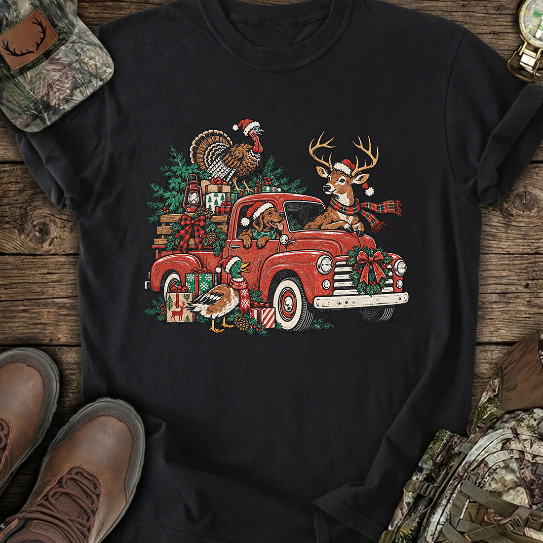Christmas Truck Hunters T-Shirt