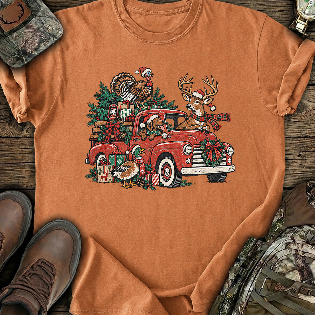 Christmas Truck Hunters T-Shirt