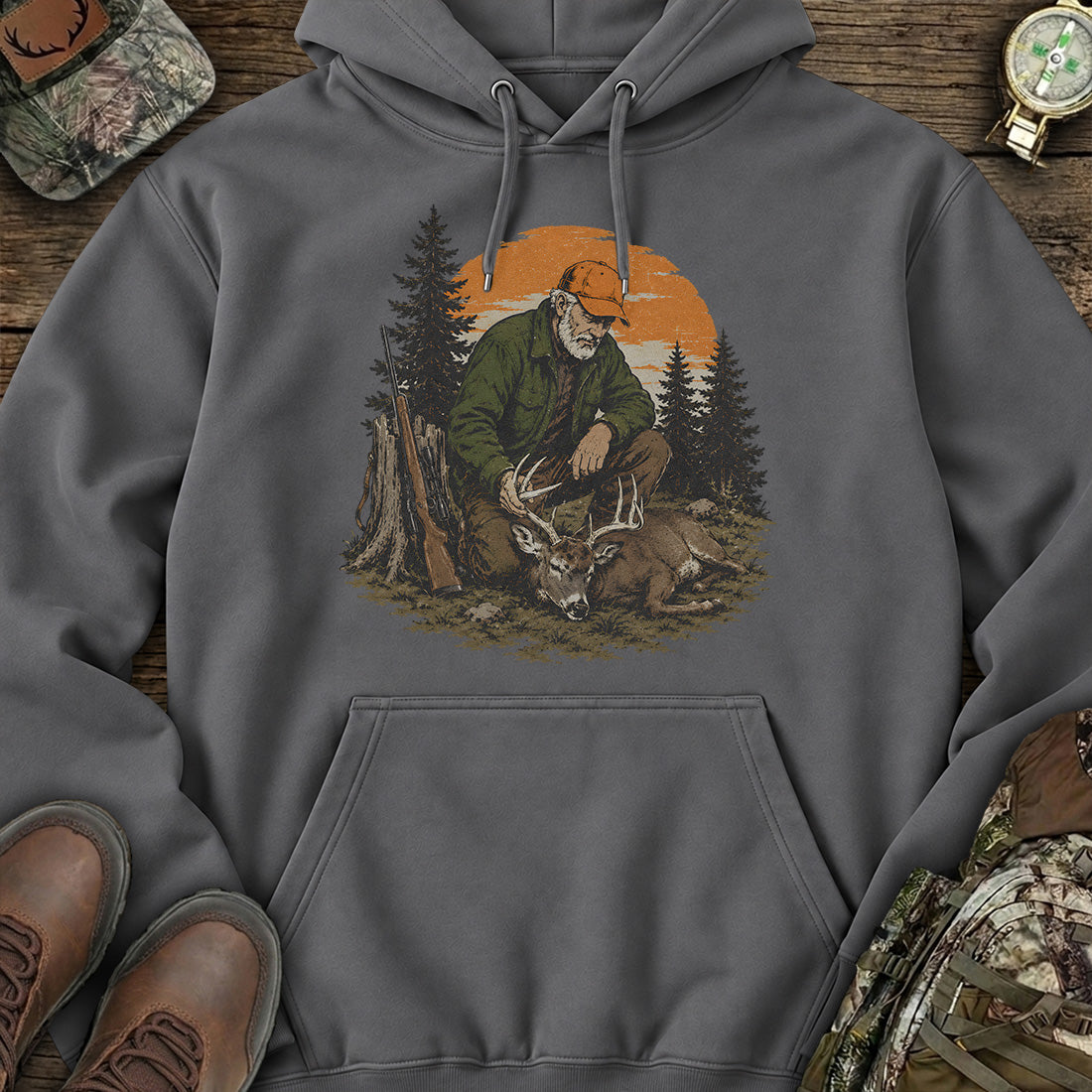 Nice Try Hunting Prank Hoodie