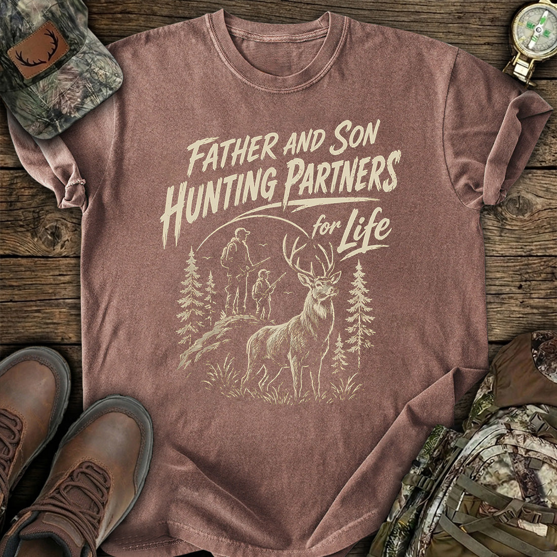 Father Son Hunting Partners T-Shirt