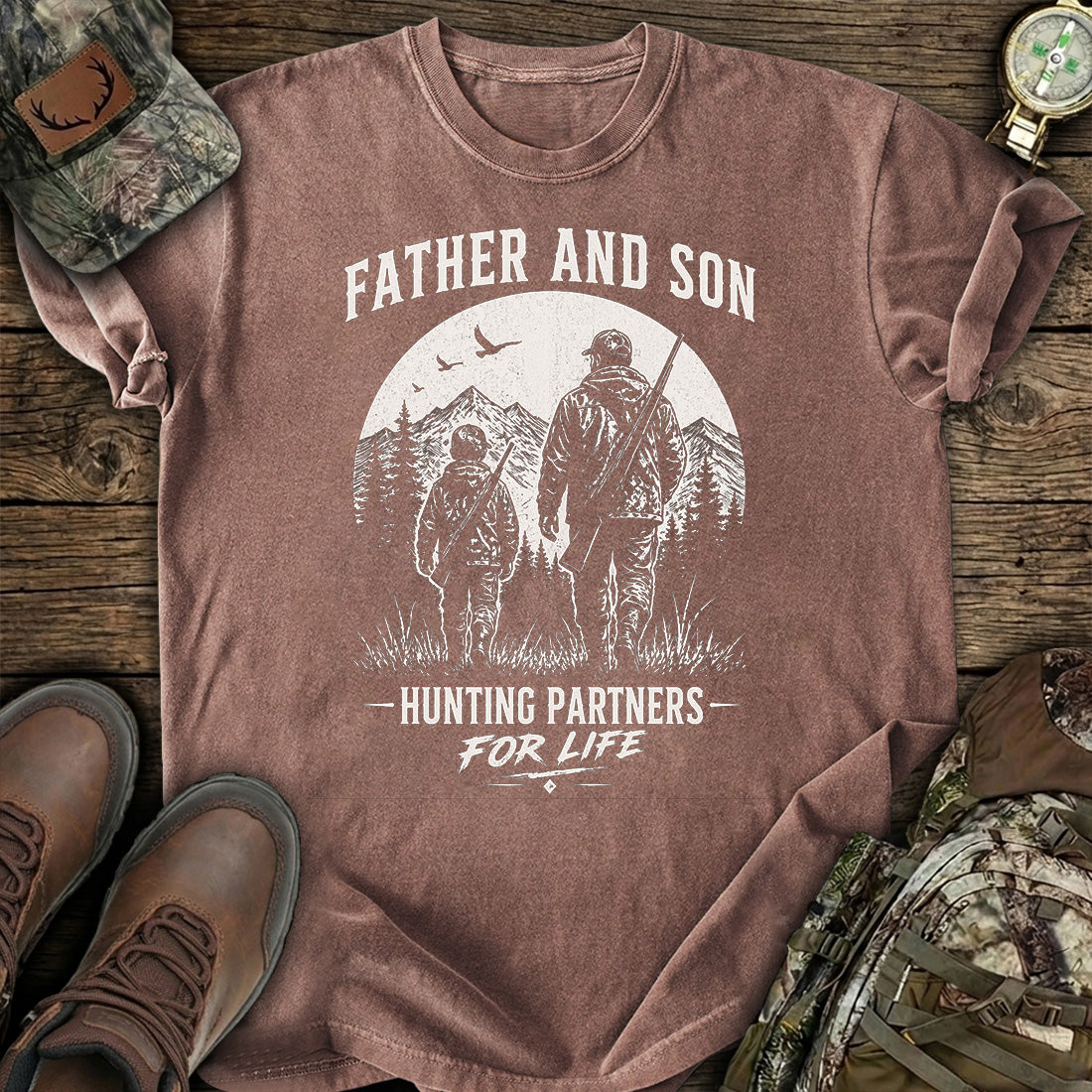 Father Son Hunting Partners T-Shirt