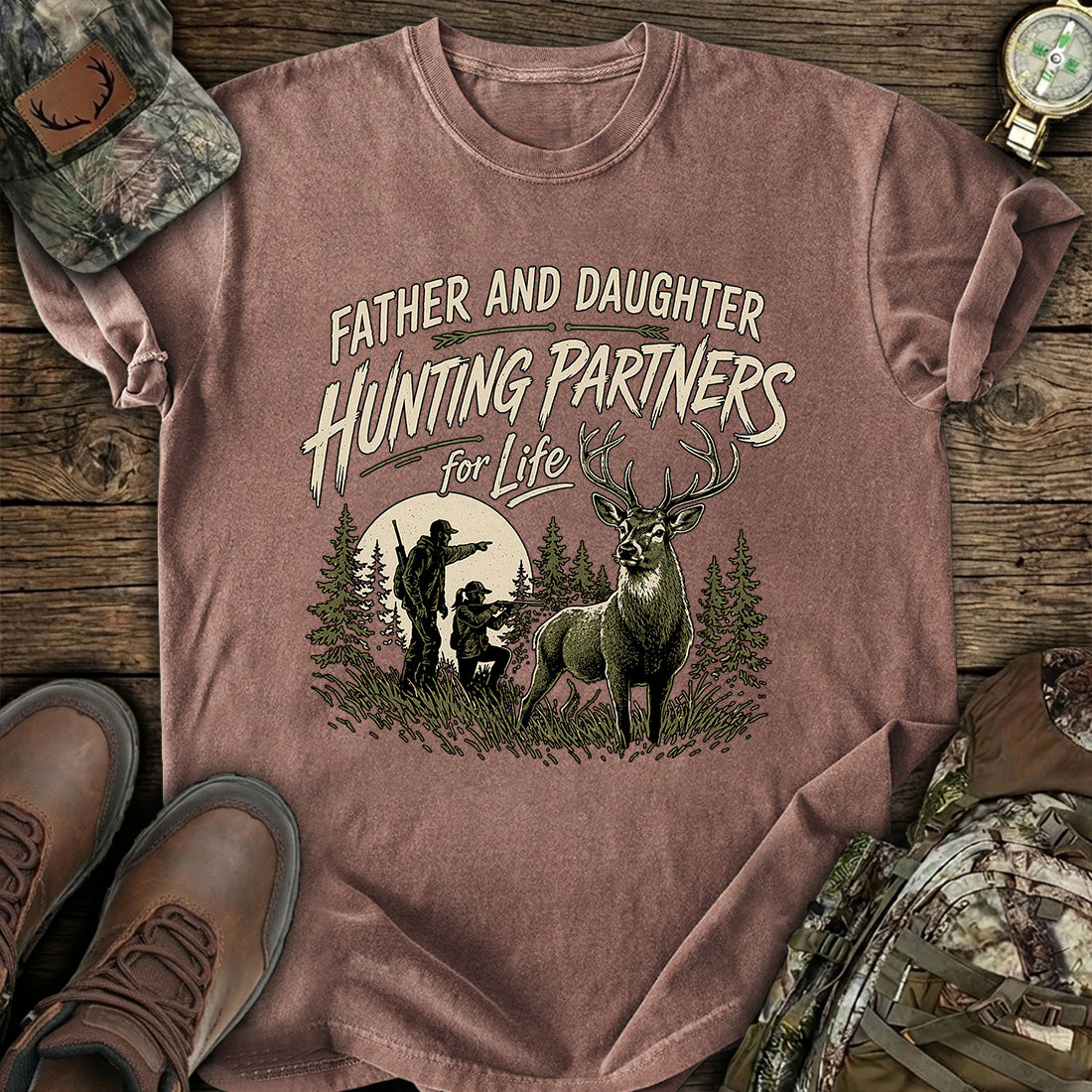 Father Daughter Hunting T-Shirt