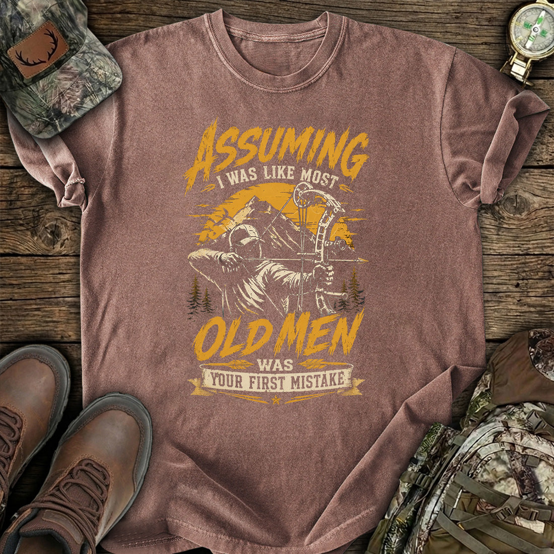 Old Men Hunting Mistake T-Shirt