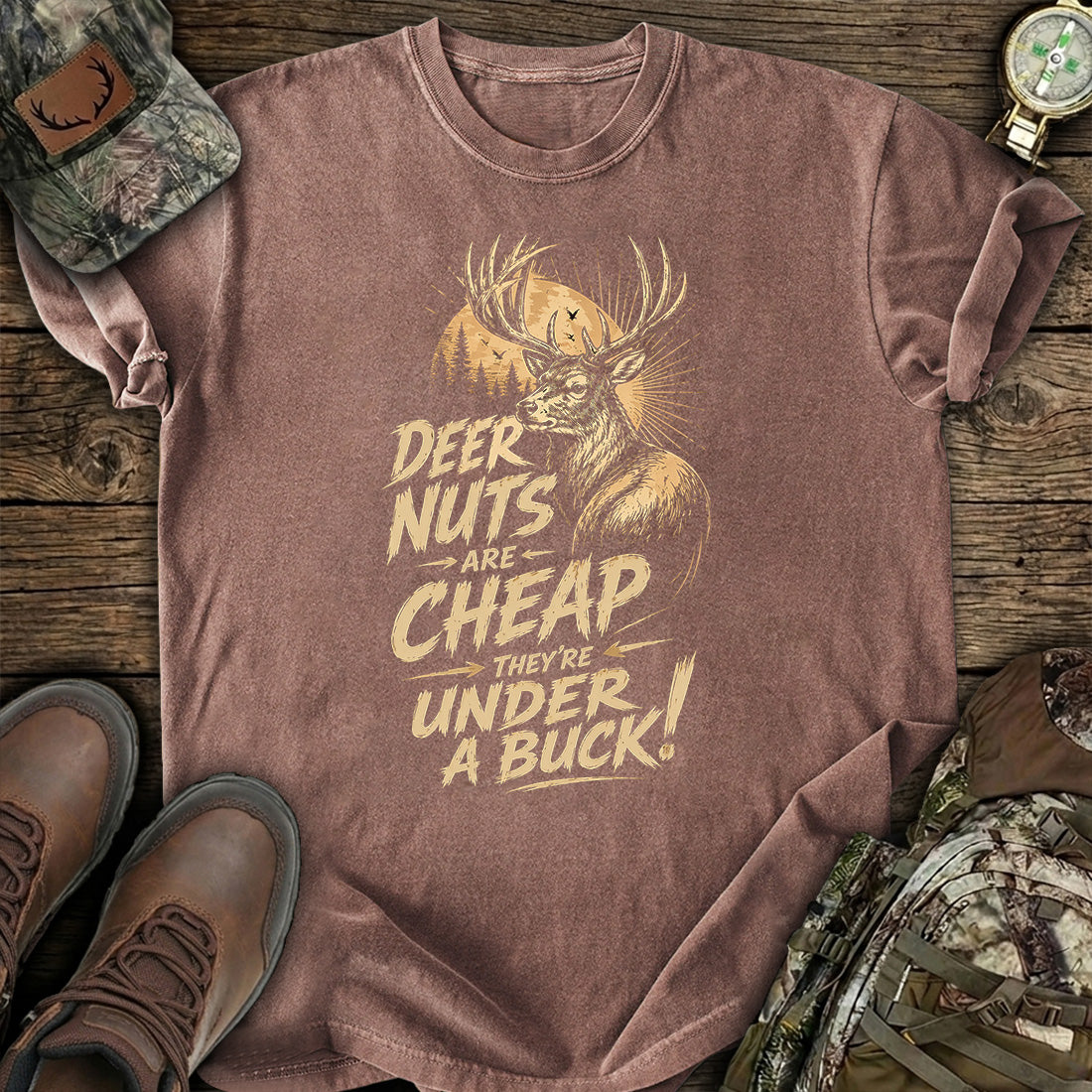 Deer Nuts Cheap Funny T-Shirt
