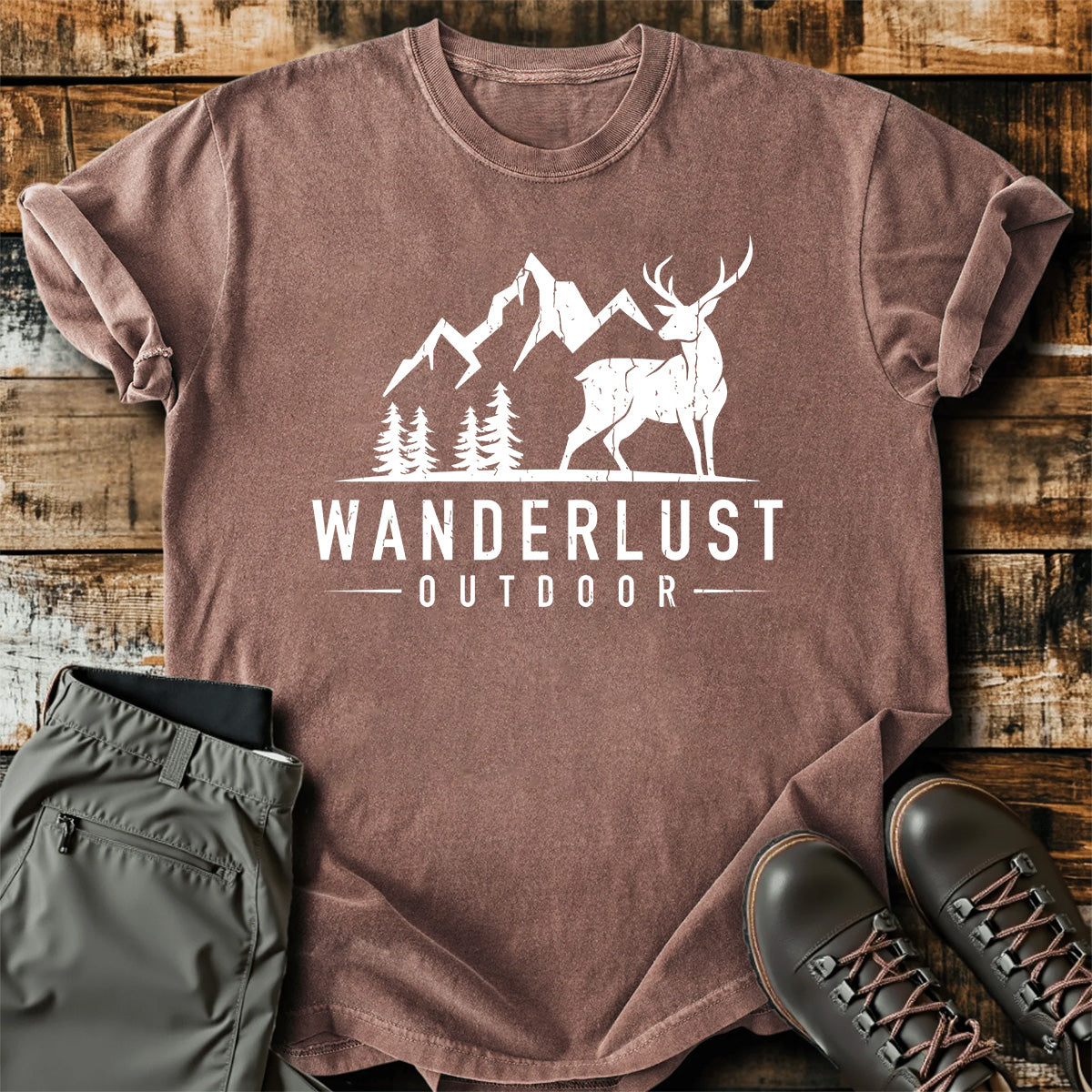 Wanderlust Outdoor Deer T-Shirt