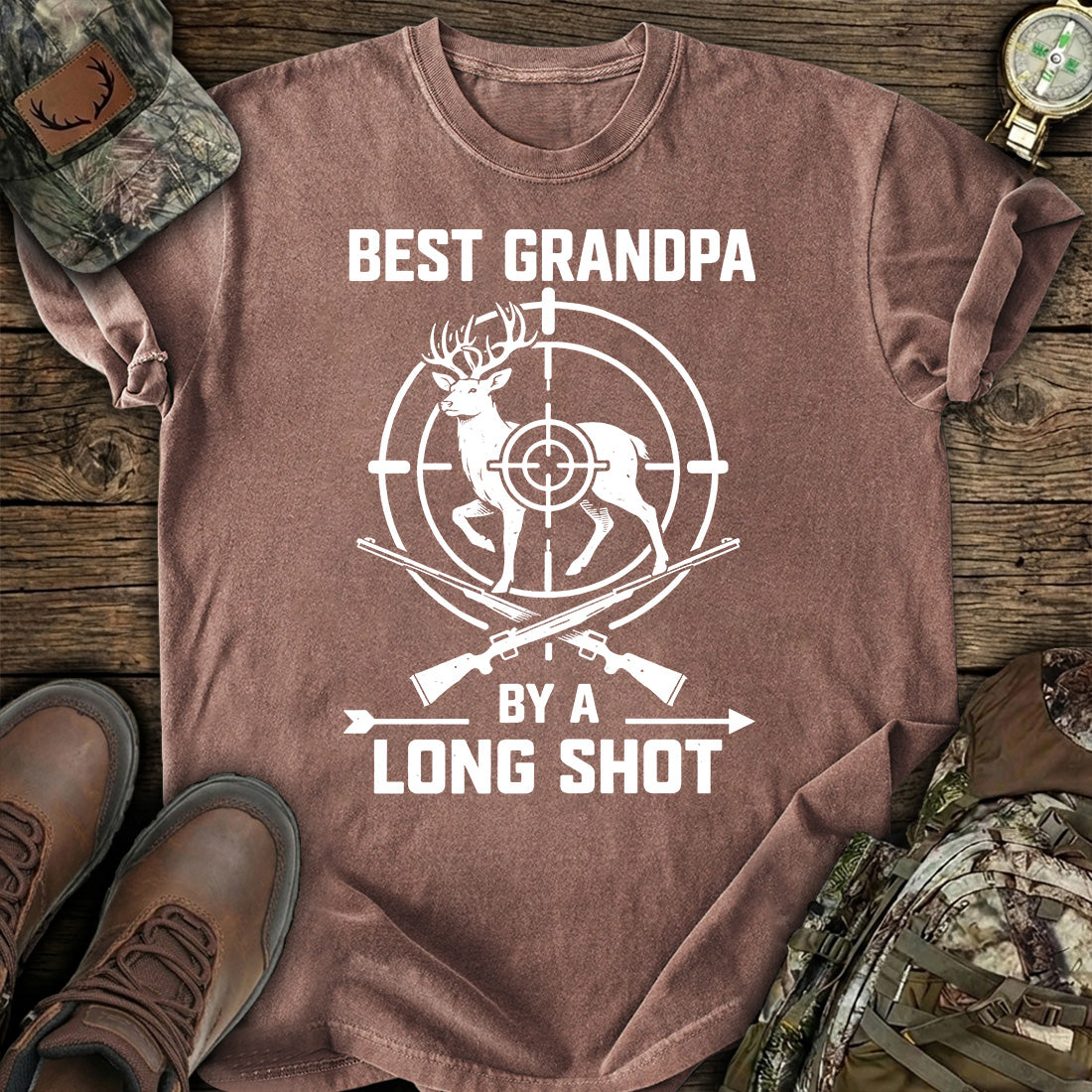 Best Grandpa Hunting Deer T-Shirt