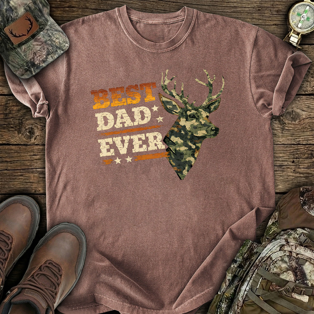 Best Dad Ever Deer T-Shirt