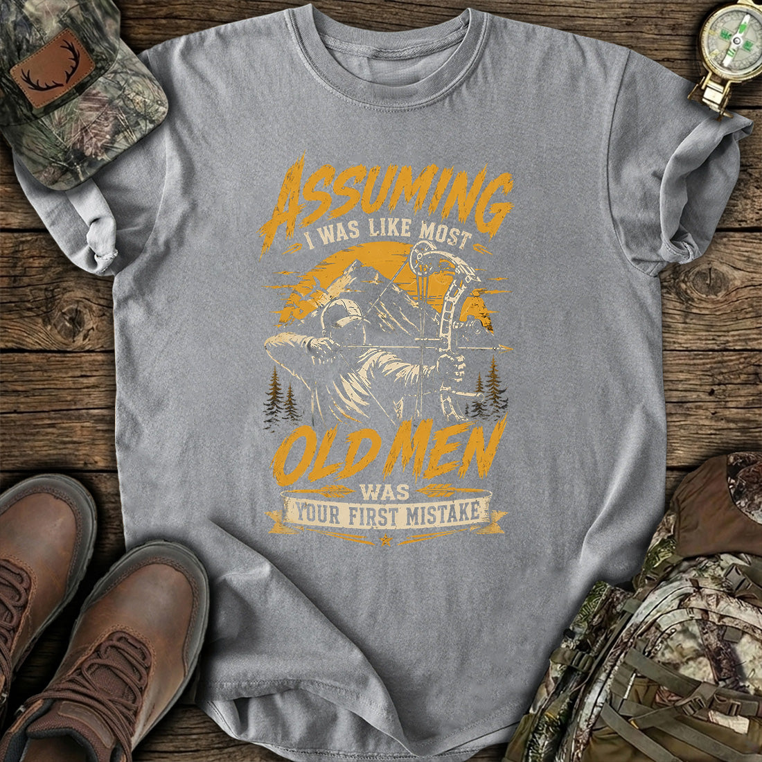 Old Men Hunting Mistake T-Shirt