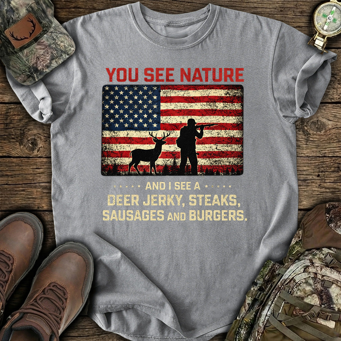 You See Nature I See Deer T-Shirt