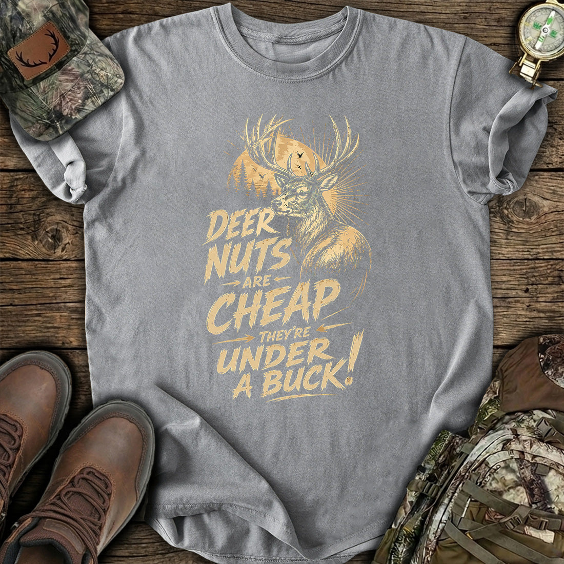 Deer Nuts Cheap Funny T-Shirt