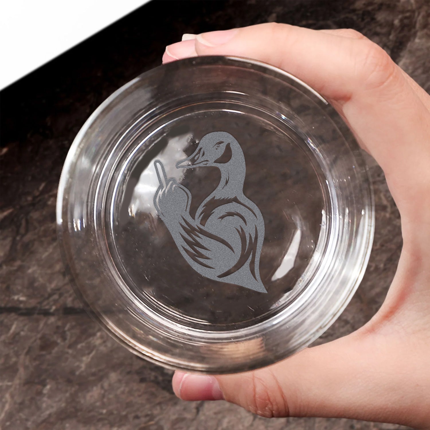 Goose Hunting Engraved Whiskey Glass – Funny Whiskey Glass 2025 Limited Edition for Hunters & Whiskey Lovers