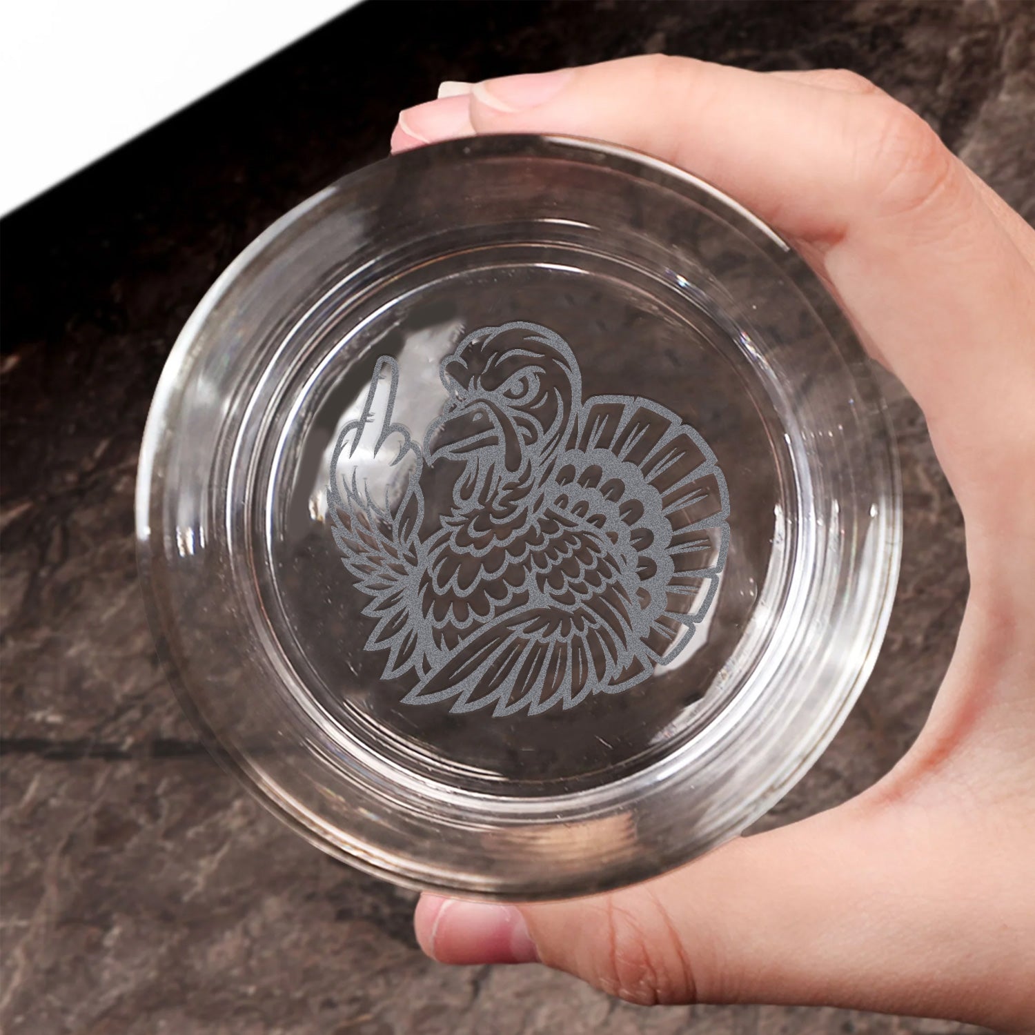 Badass Turkey Engraved Whiskey Glass – Funny Hunting Whiskey Glass 2025 Limited Edition for Hunters & Whiskey Lovers