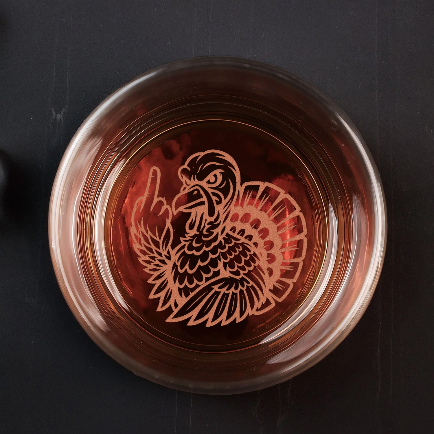Badass Turkey Engraved Whiskey Glass – Funny Hunting Whiskey Glass 2025 Limited Edition for Hunters & Whiskey Lovers