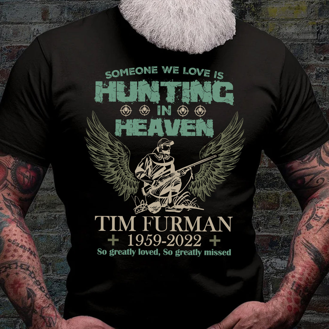 Personalized Someone We Love Is Hunting in Heaven T-Shirt – Custom Memorial Hunters Shirt For Gift